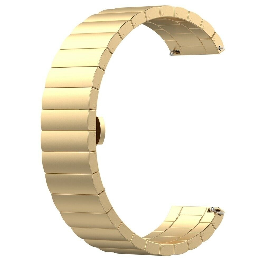 Strap-it Huawei Watch 5 - 42mm metalen band (goud)