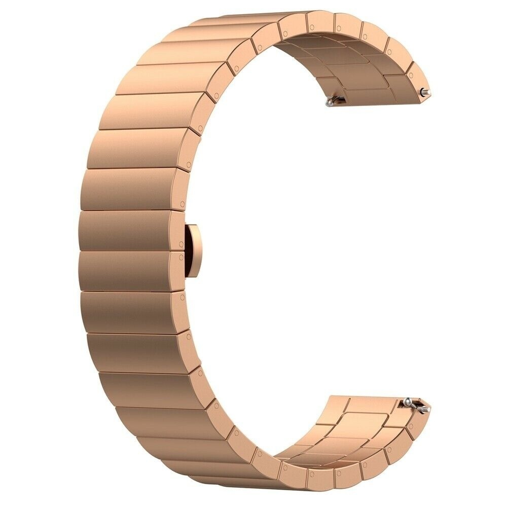 Strap-it Huawei Watch 5 - 42mm metalen band (rosé goud)