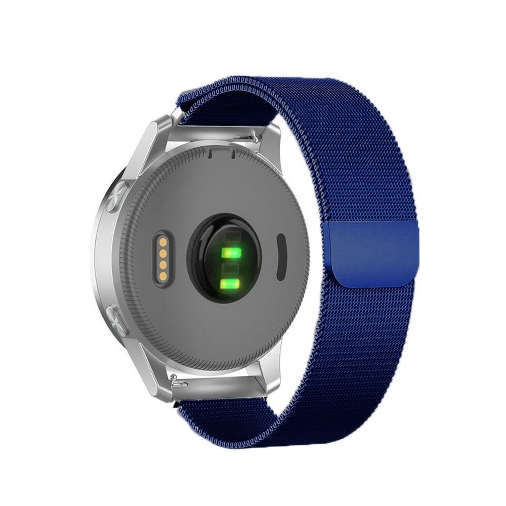 Strap-it Huawei Watch 5 - 42mm Milanese band blauw