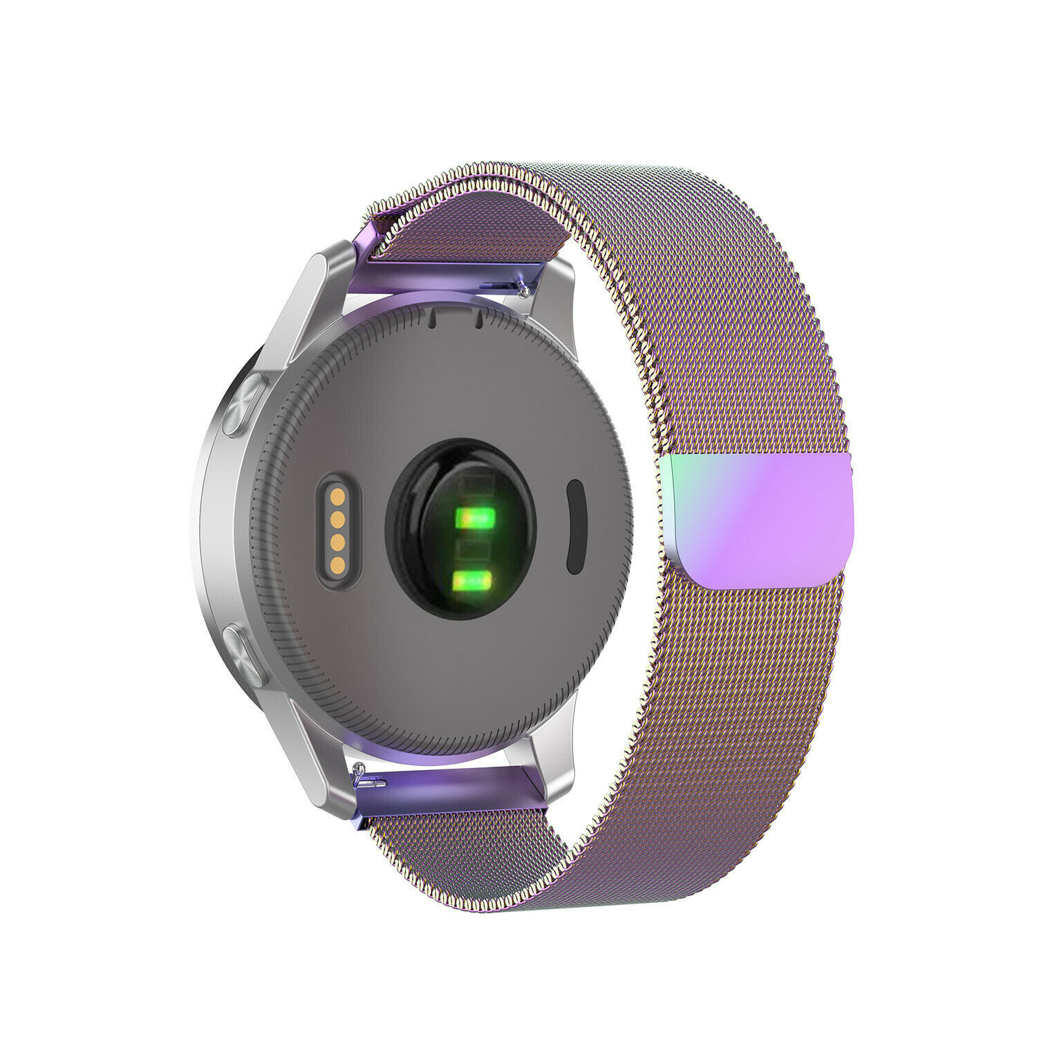 Strap-it Huawei Watch 5 - 42mm Milanese band (regenboog)