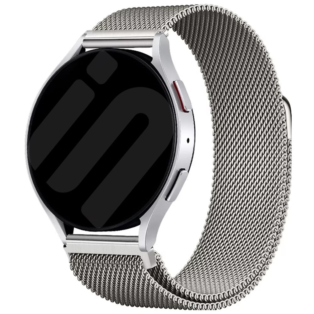 Strap-it Huawei Watch 5 - 46mm Milanese band (titanium)