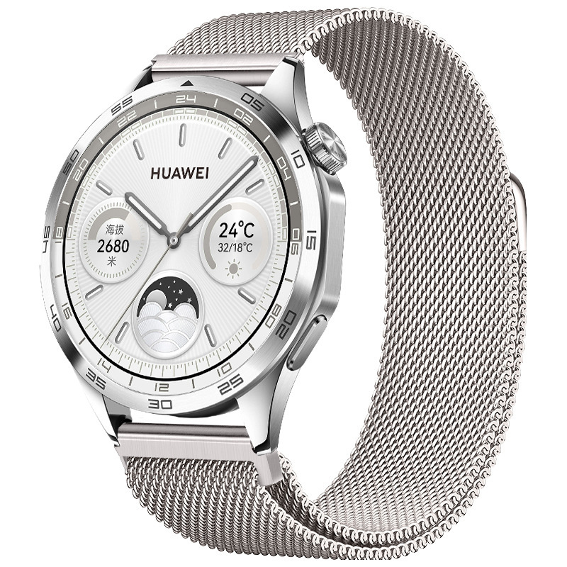 Strap-it Huawei Watch 5 - 42mm Milanese band (sterrenlicht)