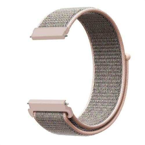 Strap-it Huawei Watch 5 - 42mm nylon band (pink sand)