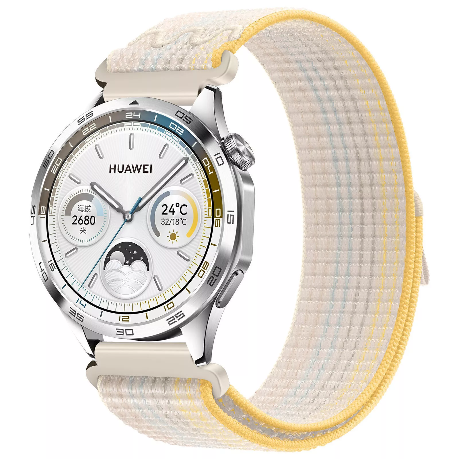 Strap-it Huawei Watch 5 - 42mm nylon band (sterrenlicht mix)