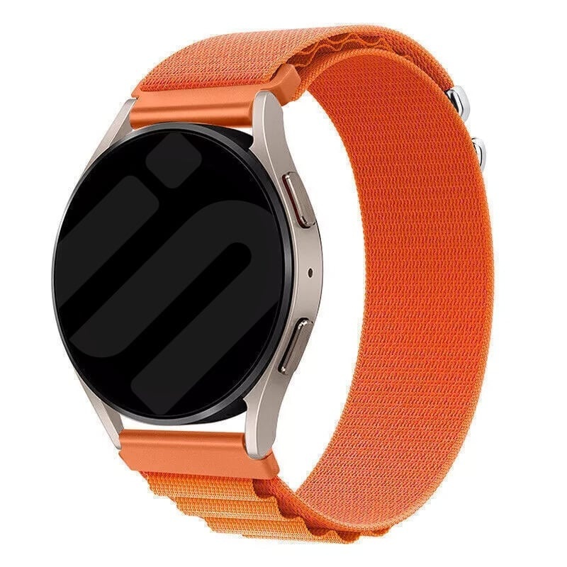 Strap-it Huawei Watch 5 - 46mm Alpine nylon bandje (oranje)