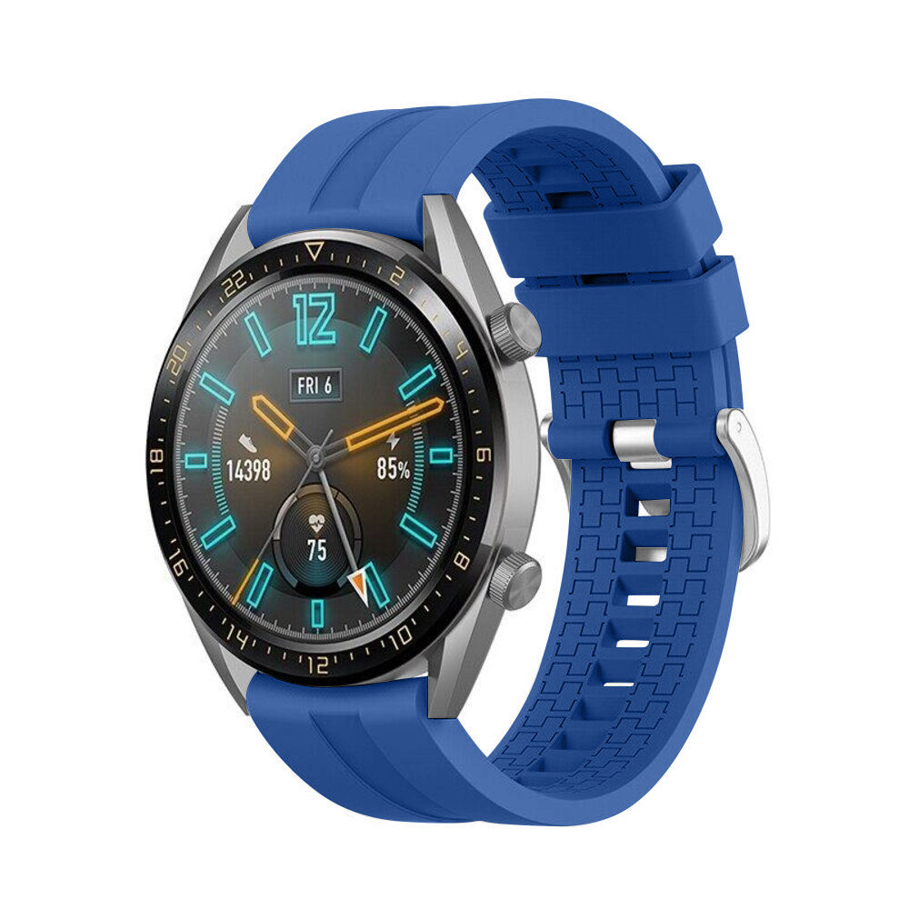 Strap-it Huawei Watch 5 - 46mm extreme silicone band (blauw)