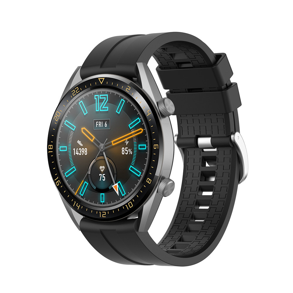Strap-it Huawei Watch 5 - 46mm extreme silicone band (zwart)