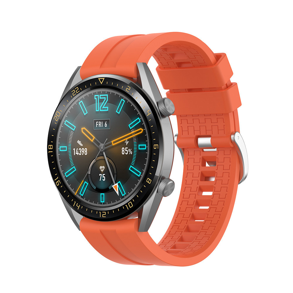Strap-it Huawei Watch 5 - 46mm extreme silicone band (oranje)