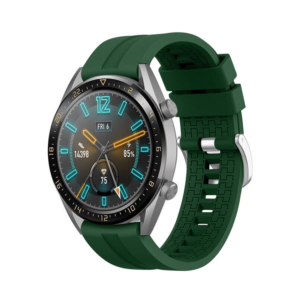 Strap-it Huawei Watch 5 - 46mm extreme silicone band (legergroen)