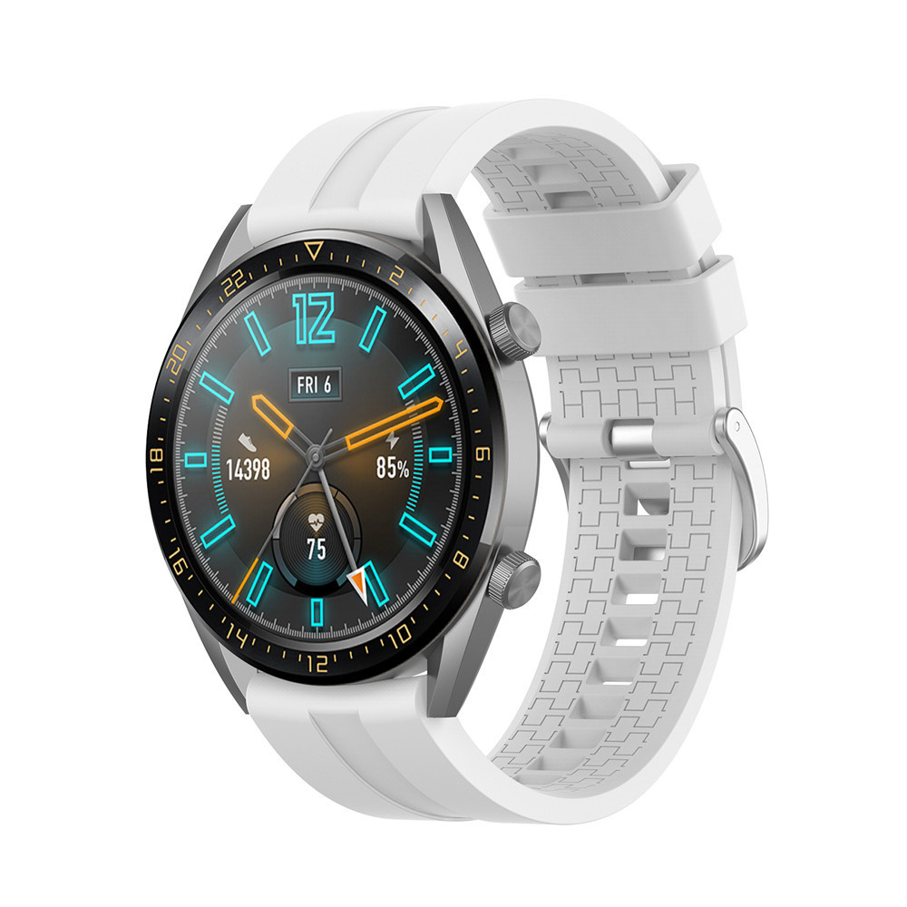 Strap-it Huawei Watch 5 - 46mm extreme silicone band (wit)