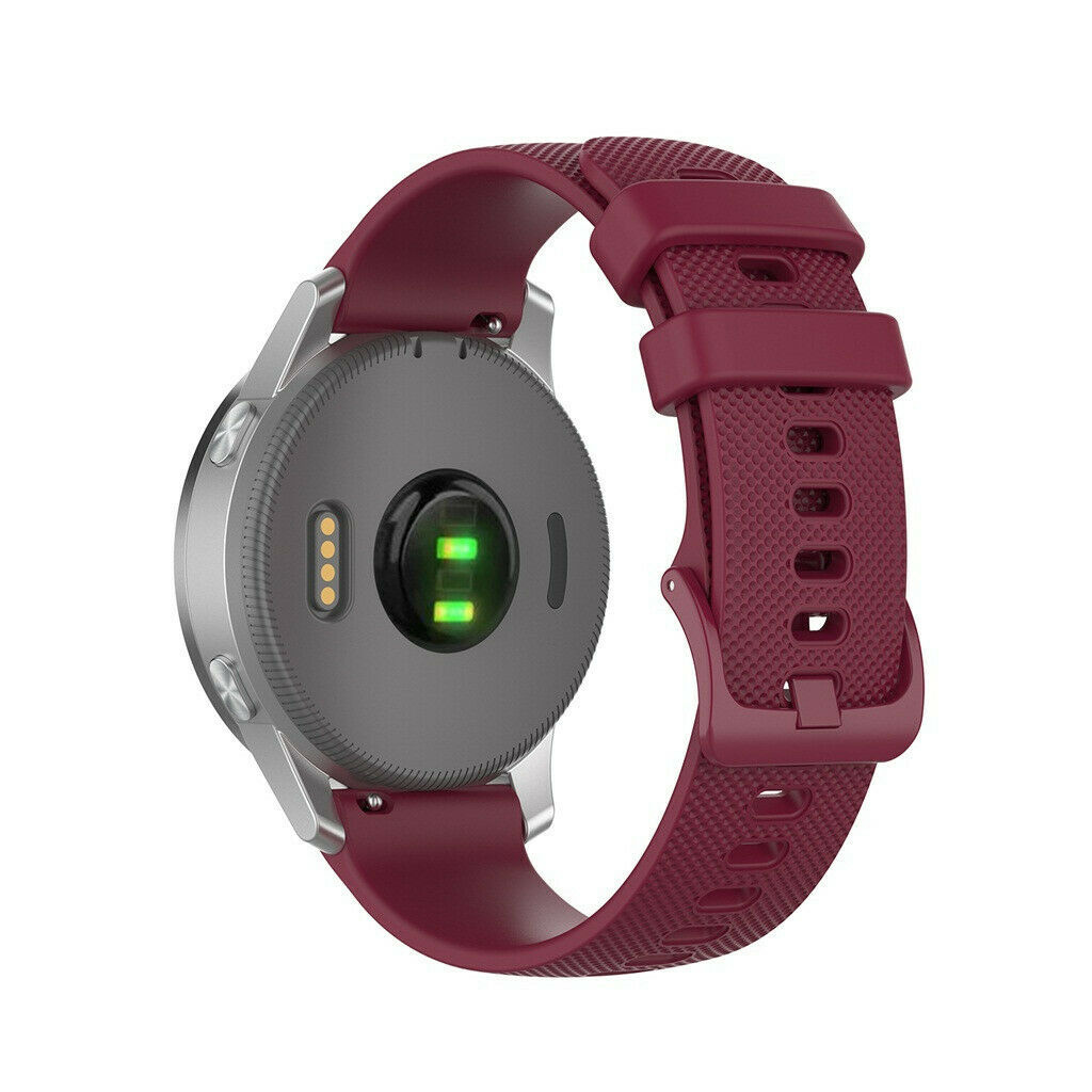 Strap-it Huawei Watch 5 - 42mm siliconen bandje (donkerrood)
