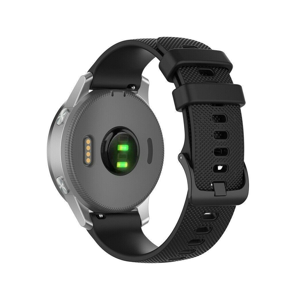 Strap-it Huawei Watch 5 - 42mm siliconen bandje (zwart)