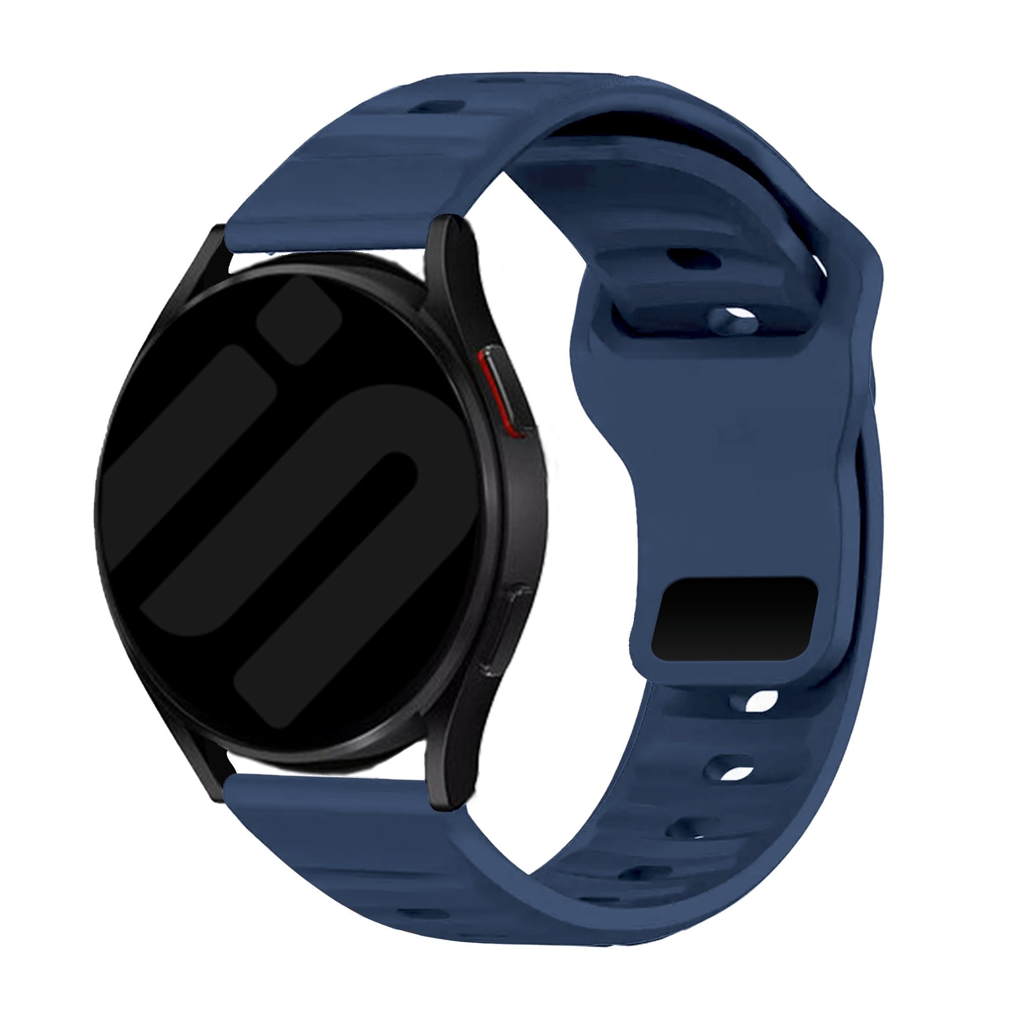 Strap-it Huawei Watch 5 - 46mm outdoor siliconen bandje (donkerblauw)