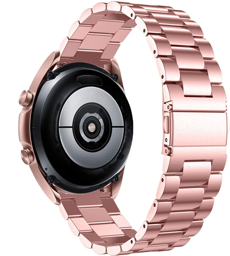 Strap-it Huawei Watch 5 - 42mm stalen band roze