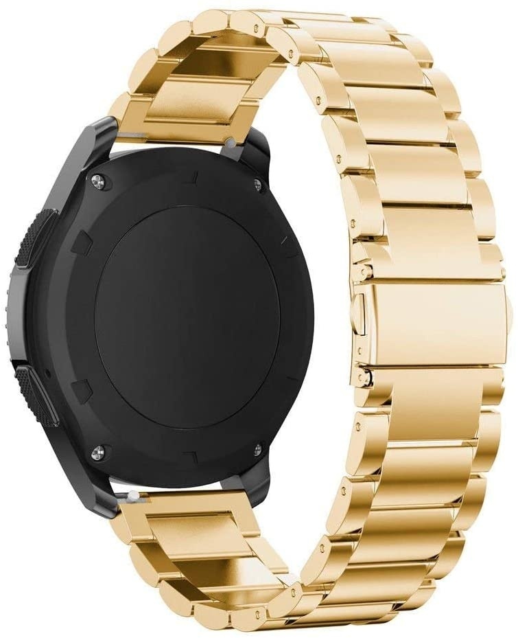 Strap-it Huawei Watch 5 - 42mm stalen band goud