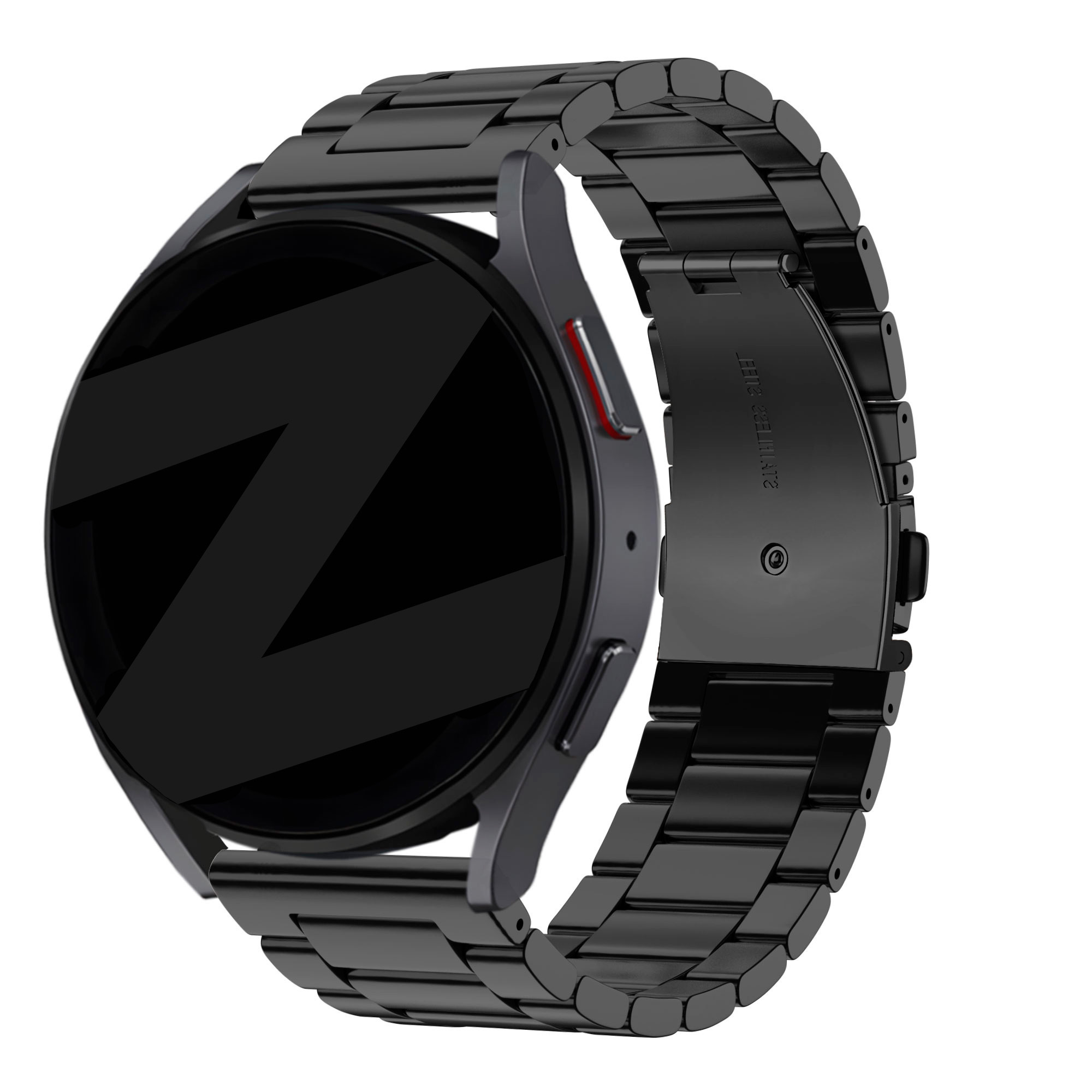 Bandz Huawei Watch 5 - 46mm stalen band 'Classic' (zwart)