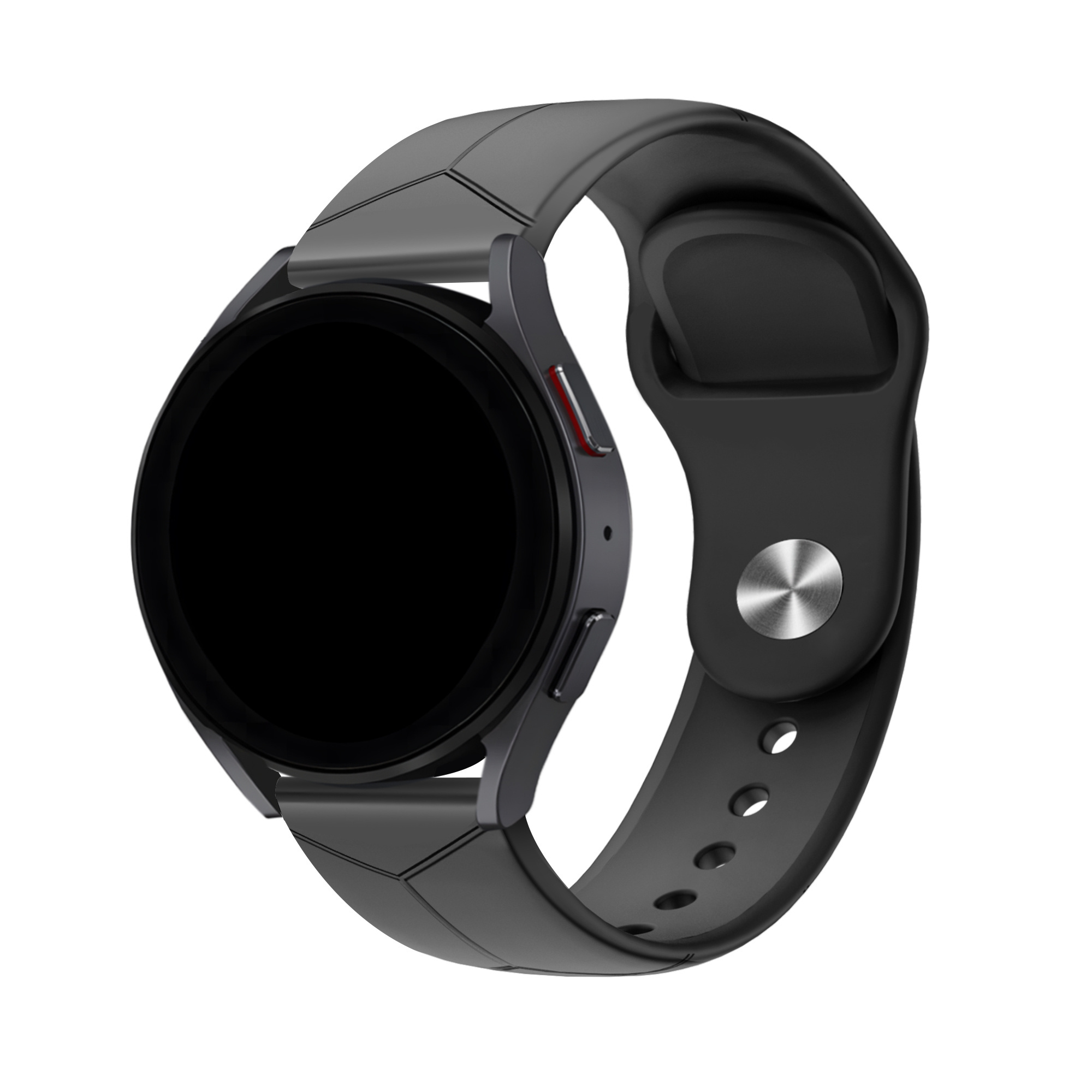 BALR. BALR Samsung Galaxy Watch 46mm hexagon Sport bandje (zwart)