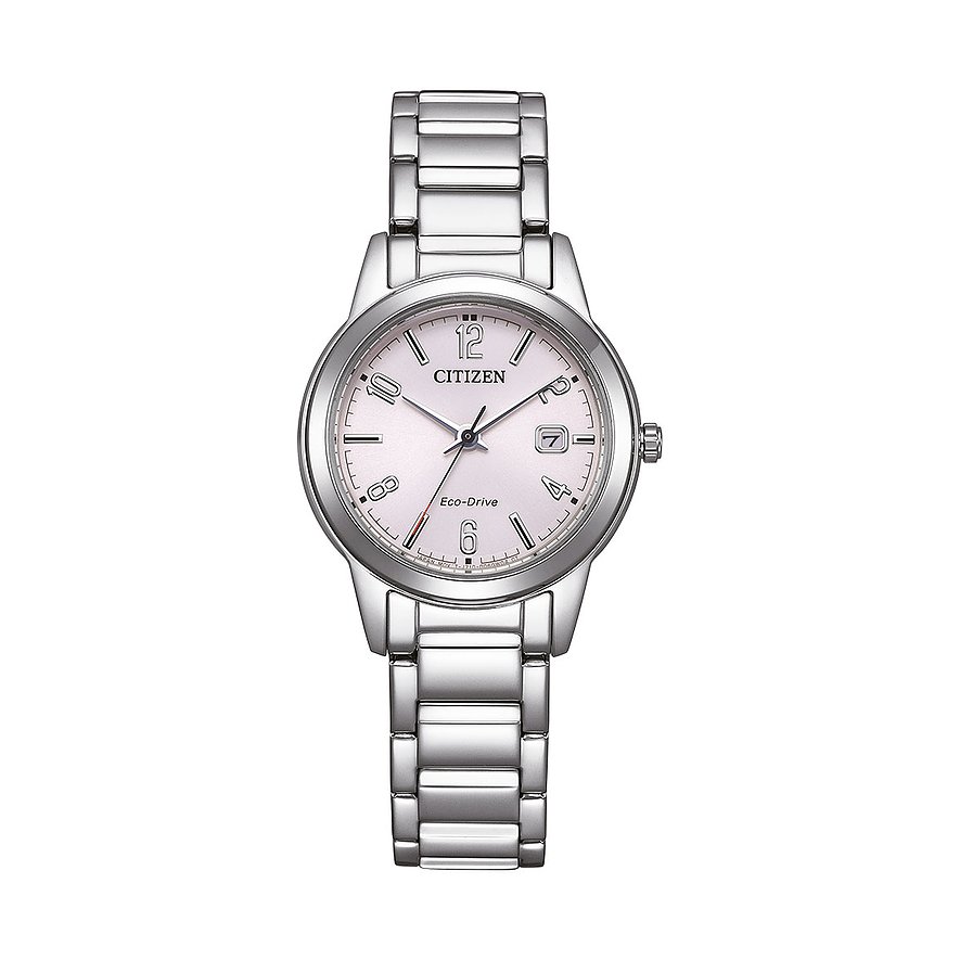 Citizen Solarhorloge FE1241-71L Polshorloge, dameshorloge, roestvrijstalen band, datum