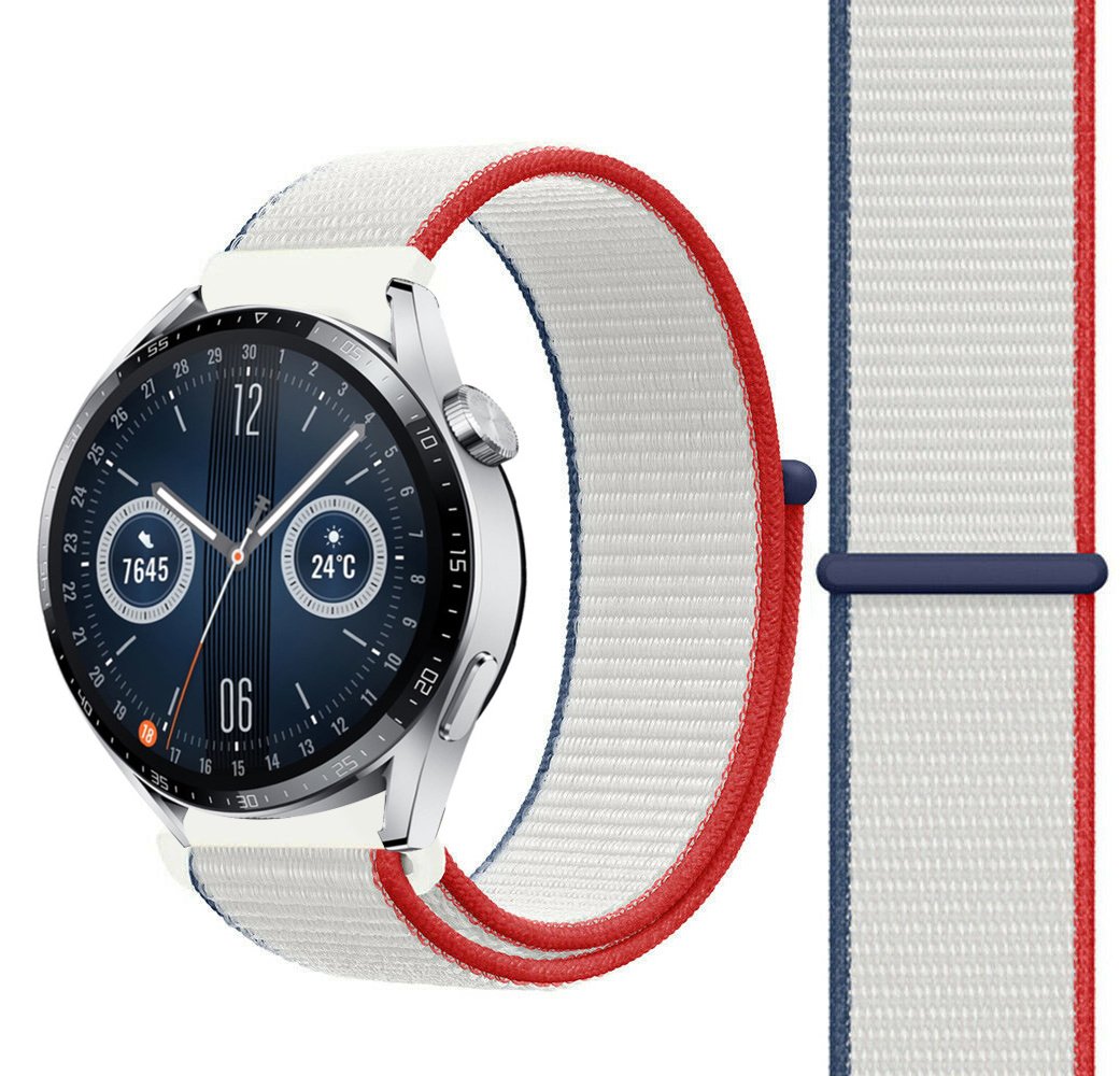 Strap-it Huawei Watch GT 3 46mm nylon band (Frankrijk)