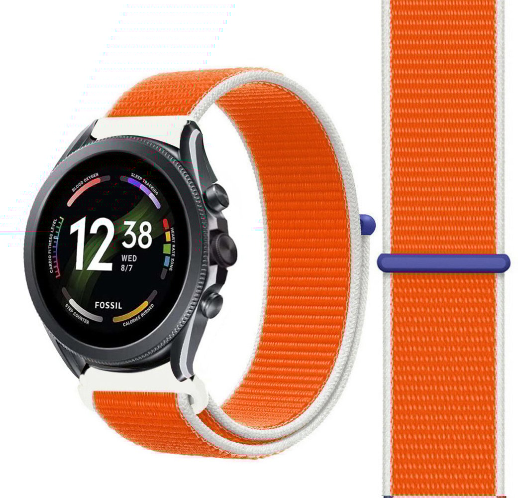 Strap-it Fossil Gen 6 44mm nylon band (Nederland)