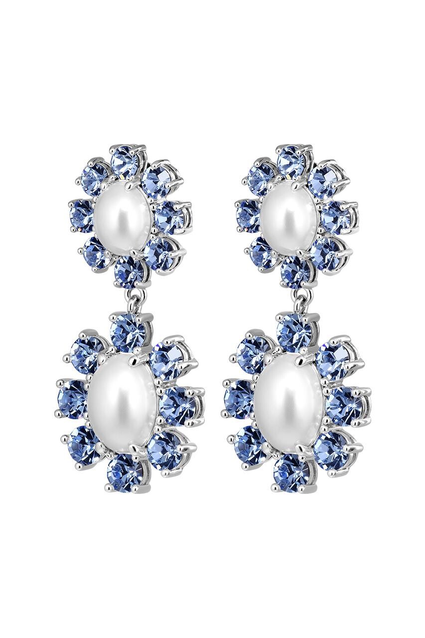 Dyrberg Kern Dyrberg/Kern Lina Earring, Color: Silver/Blue, Onesize, Women