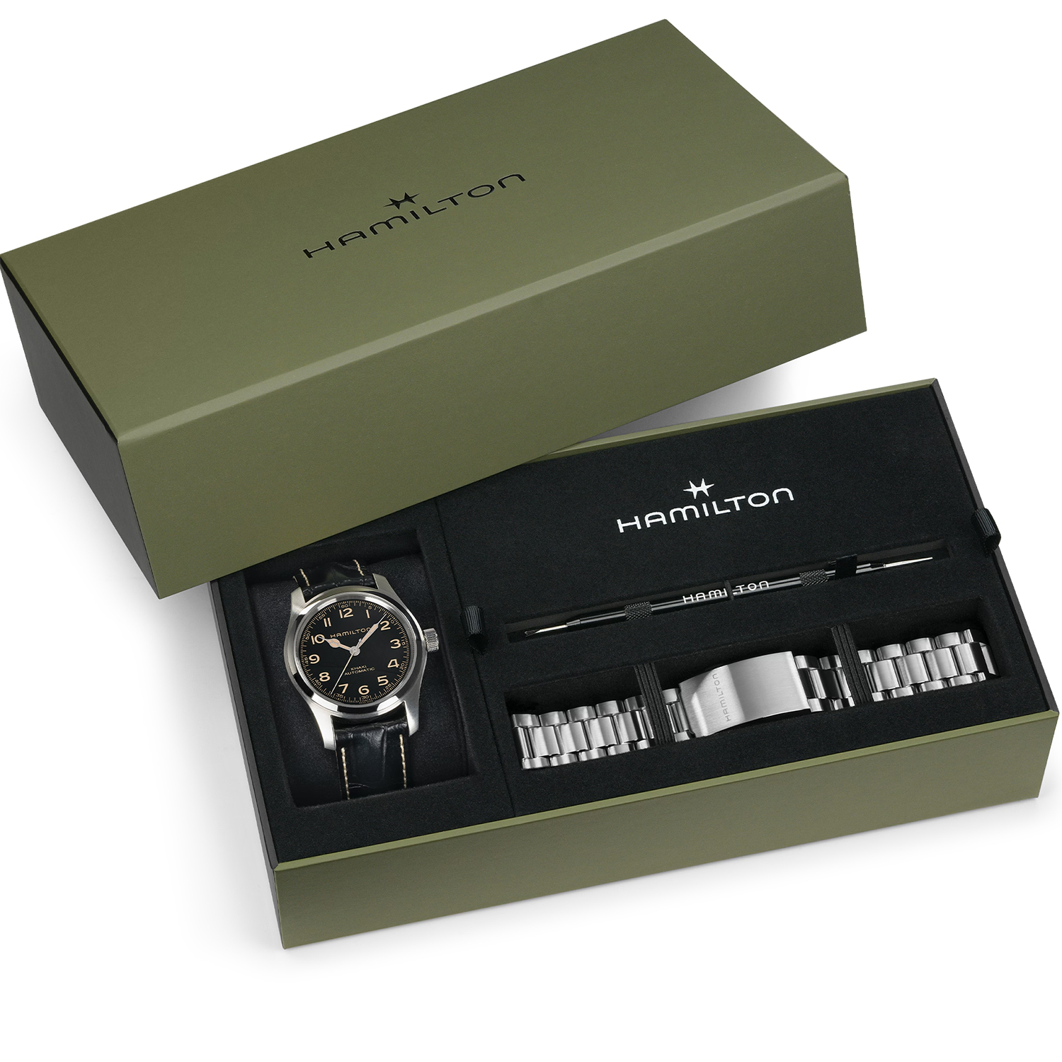 Hamilton khaki field murph 42mm strapset edition