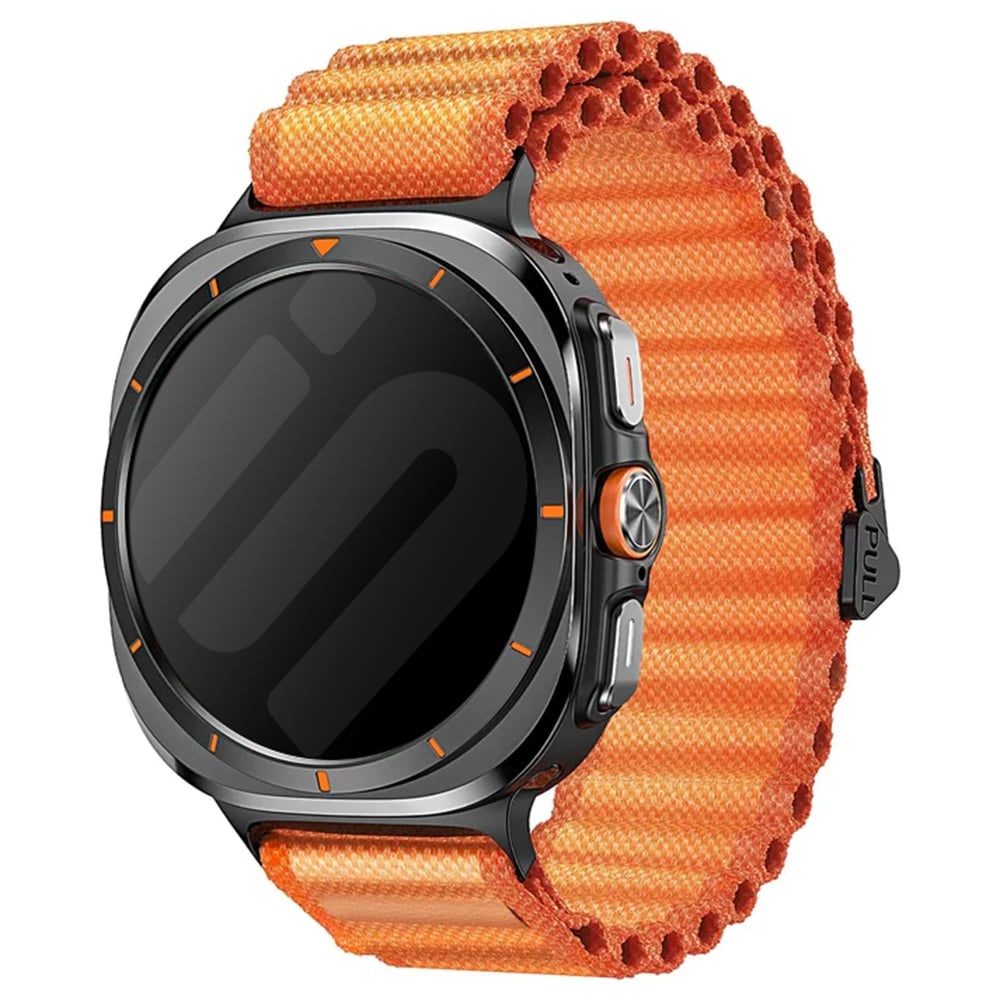 Strap-it Samsung Galaxy Watch Ultra 2025 outdoor nylon bandje (oranje)