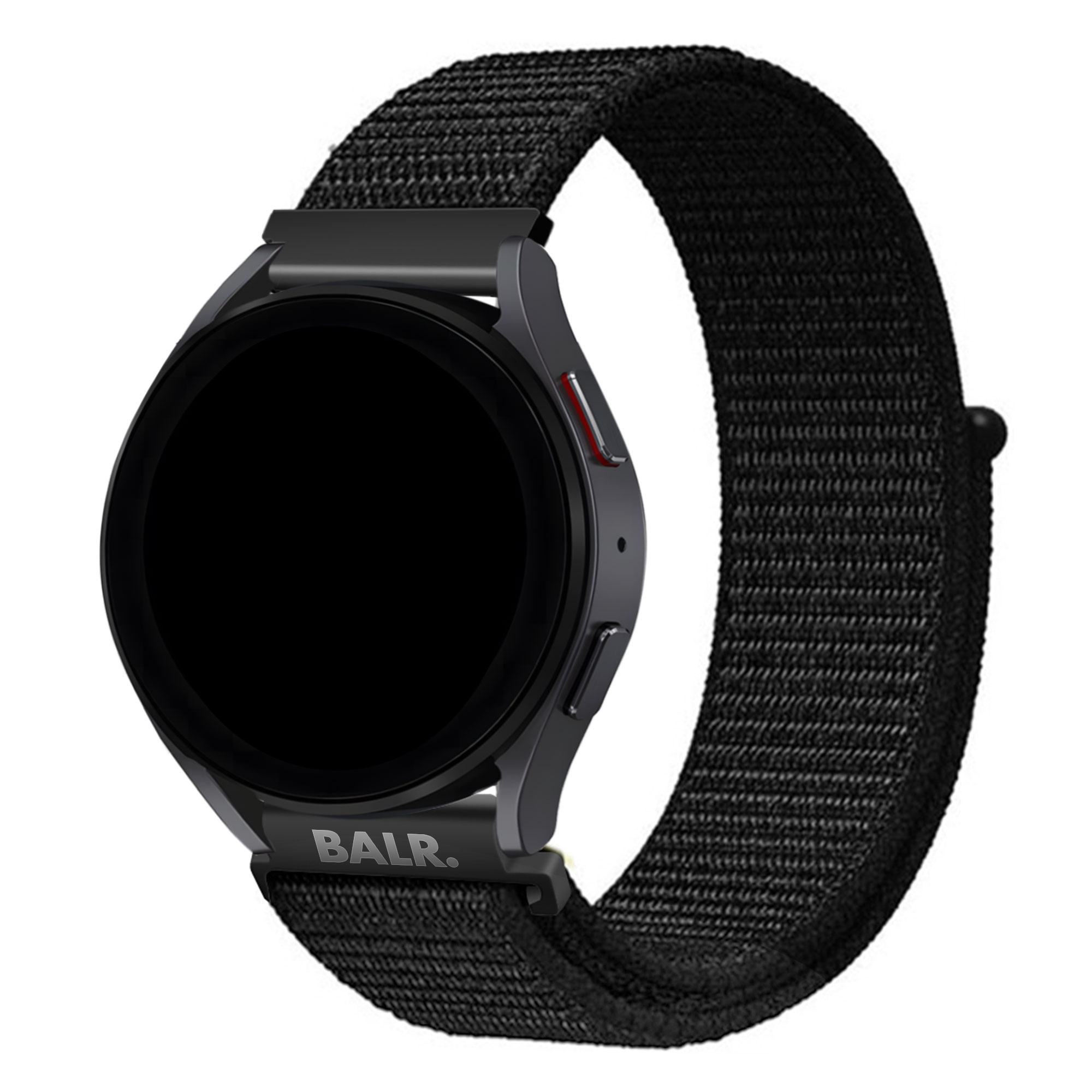 BALR. BALR Samsung Galaxy Watch 46mm nylon band (zwart)