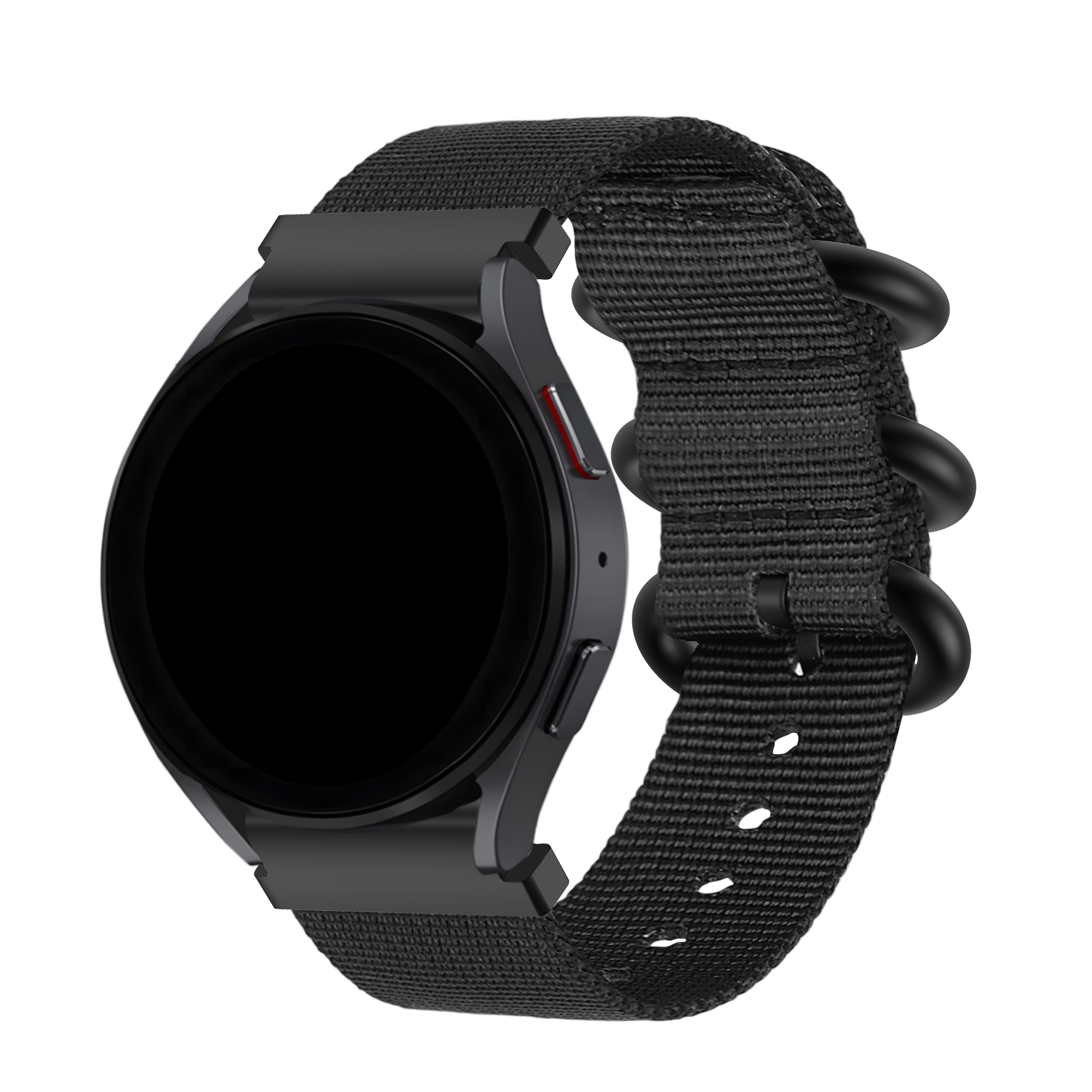 BALR. BALR Samsung Galaxy Watch 4 40mm nylon band met gesp (zwart)