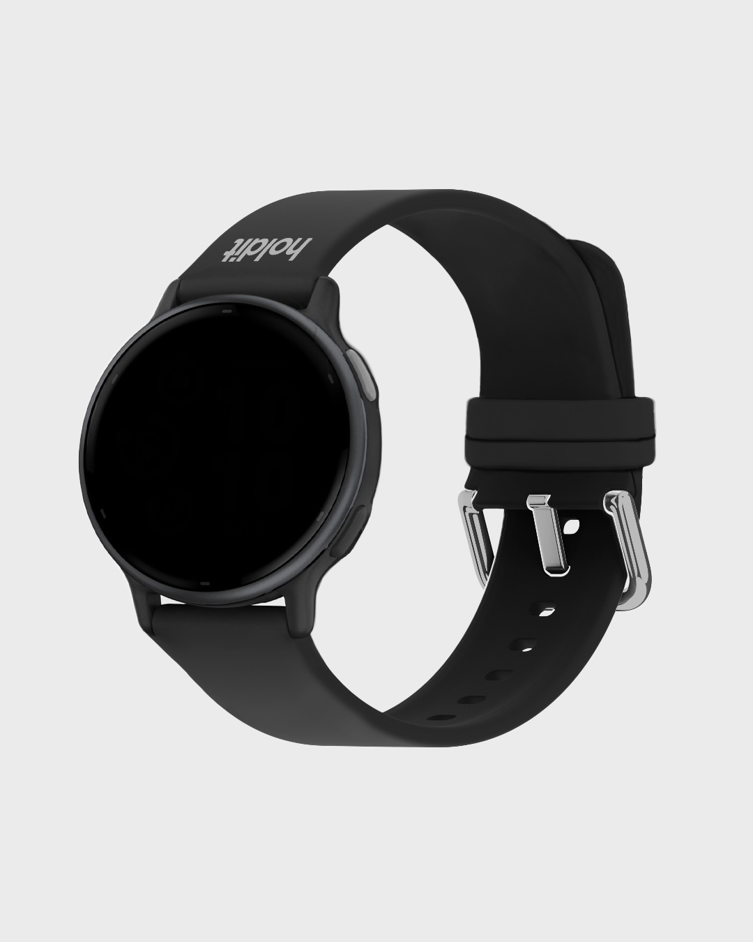 Holdit Watch Band Silicone Black 22mm