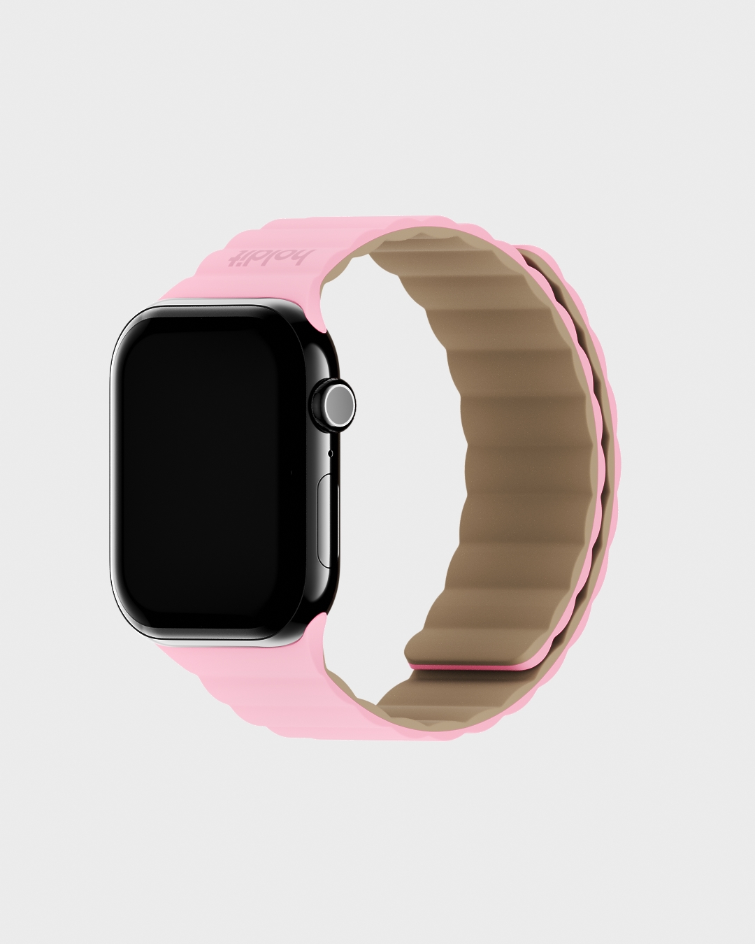 Holdit Watch Band Silicone Magnet Pink/Beige 38/40/41/42 mm