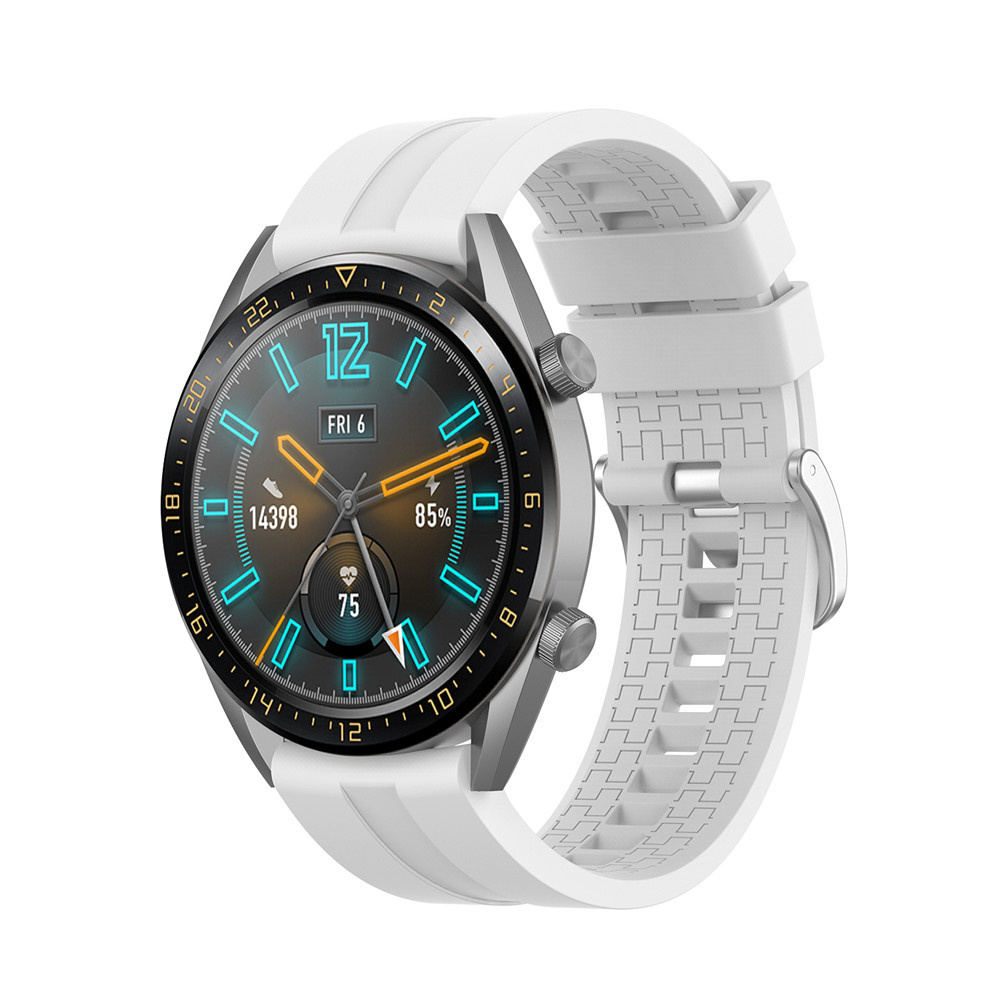 Strap-it Huawei Watch GT 5 - 46mm extreme silicone band (wit)