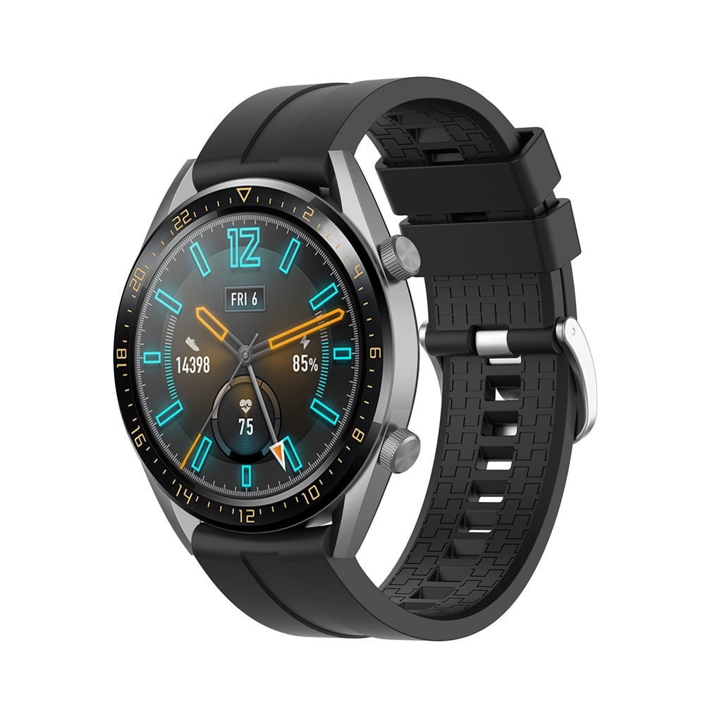 Strap-it Huawei Watch Ultimate extreme silicone band (zwart)