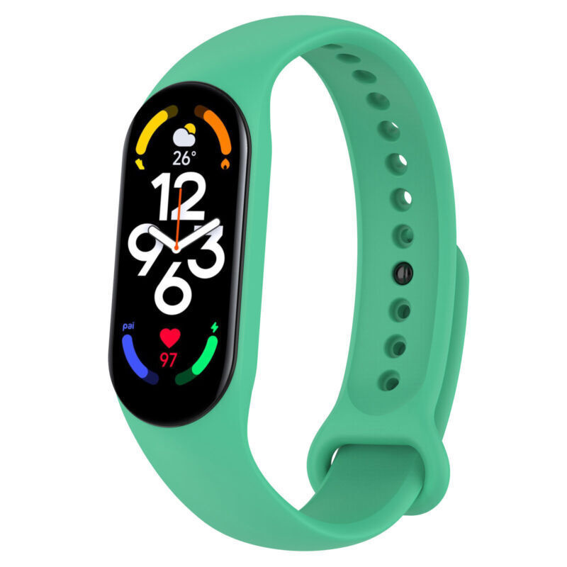 Strap-it Xiaomi Mi Band 7 siliconen bandje (aqua)