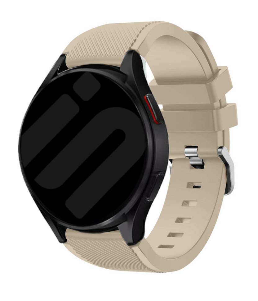 Strap-it Samsung Galaxy Watch FE siliconen bandje (beige)