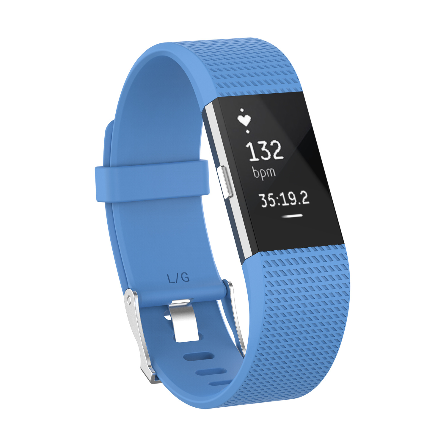 Strap-it Fitbit Charge 2 siliconen bandje (hemelsblauw)