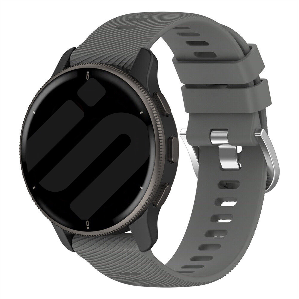 Strap-it Garmin Forerunner 645 siliconen bandje (donkergrijs)
