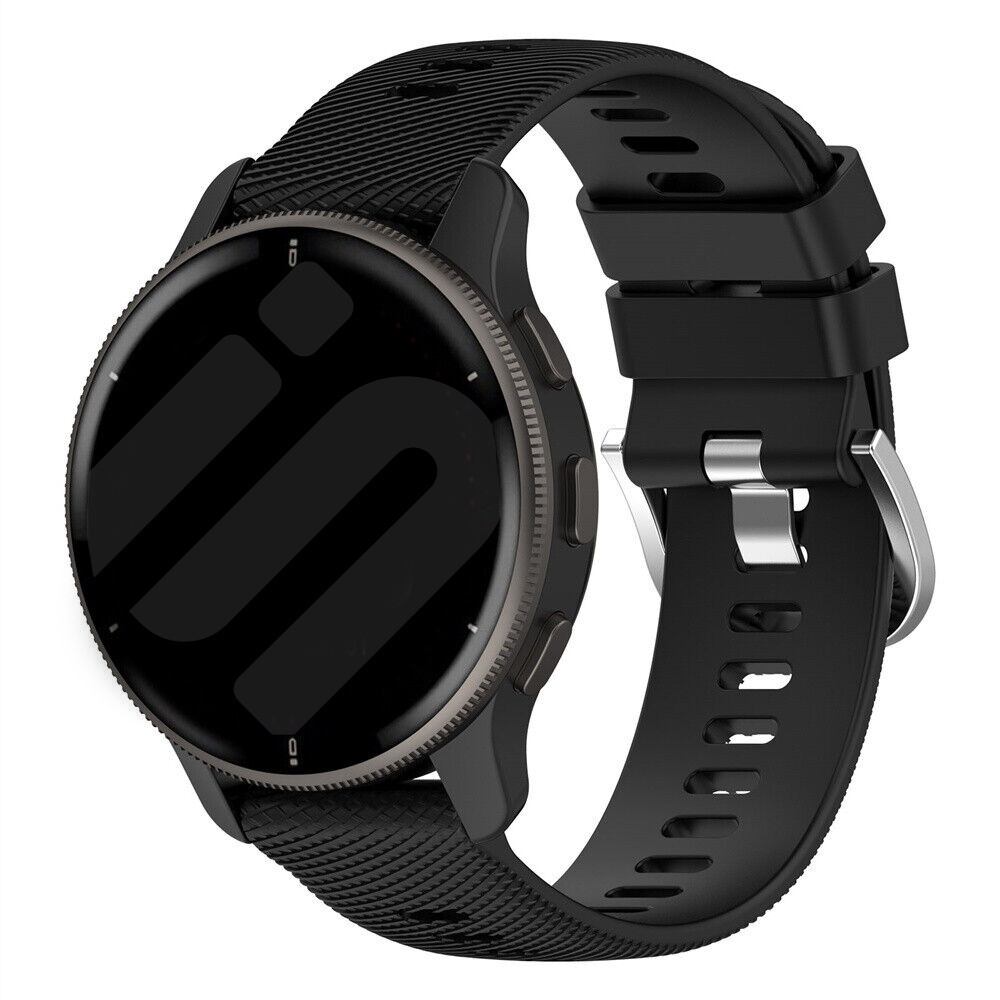 Strap-it Coros Pace 3 siliconen bandje (zwart)