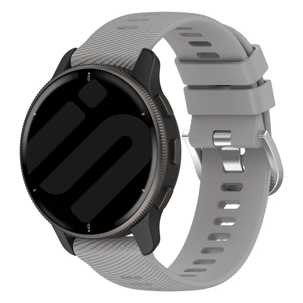 Strap-it Coros Pace 2 siliconen bandje (lichtgrijs)