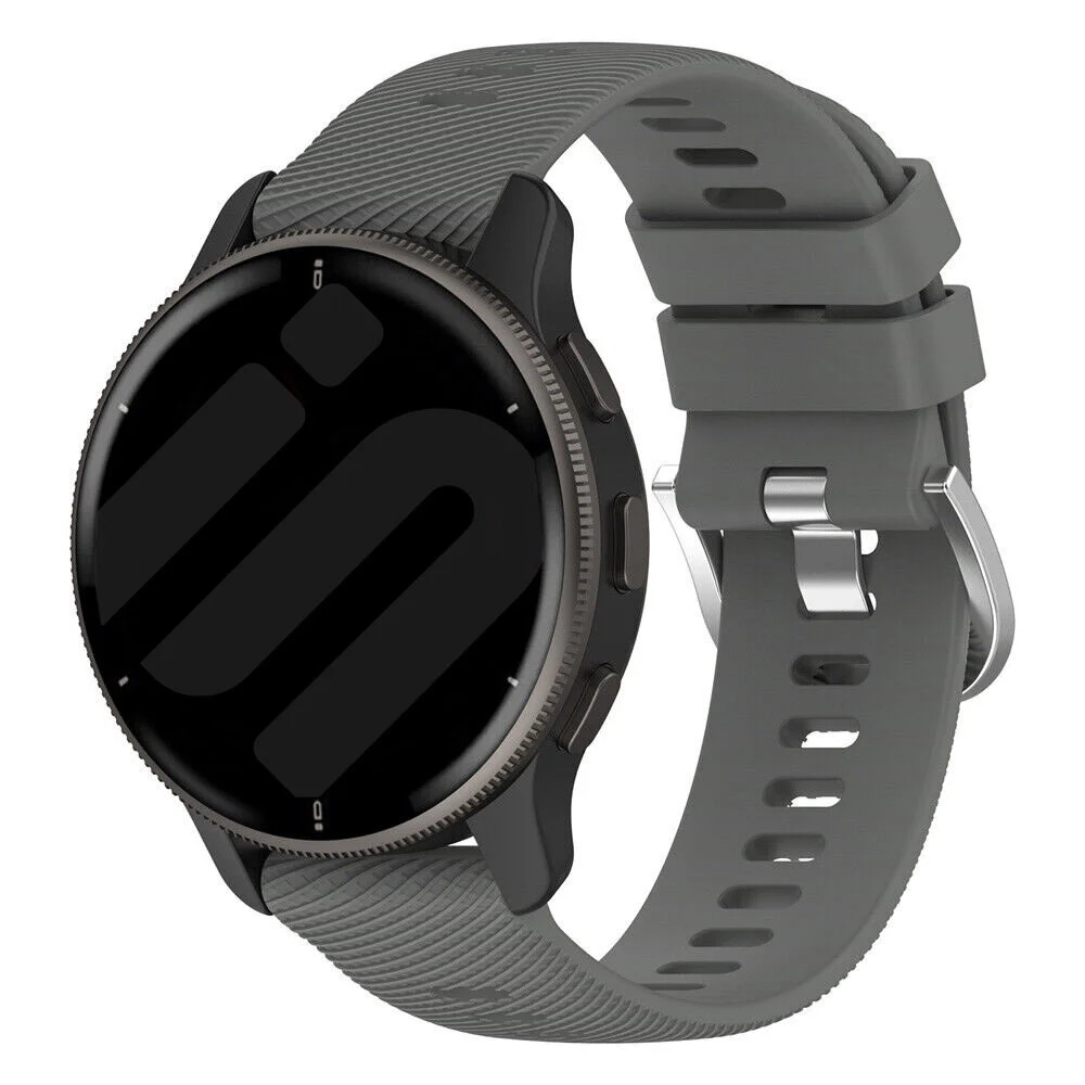 Strap-it Coros Apex 2 siliconen bandje (donkergrijs)