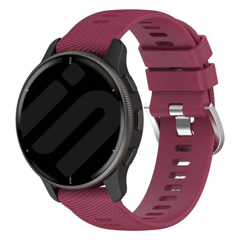 Strap-it Coros Apex 2 siliconen bandje (wijnrood)