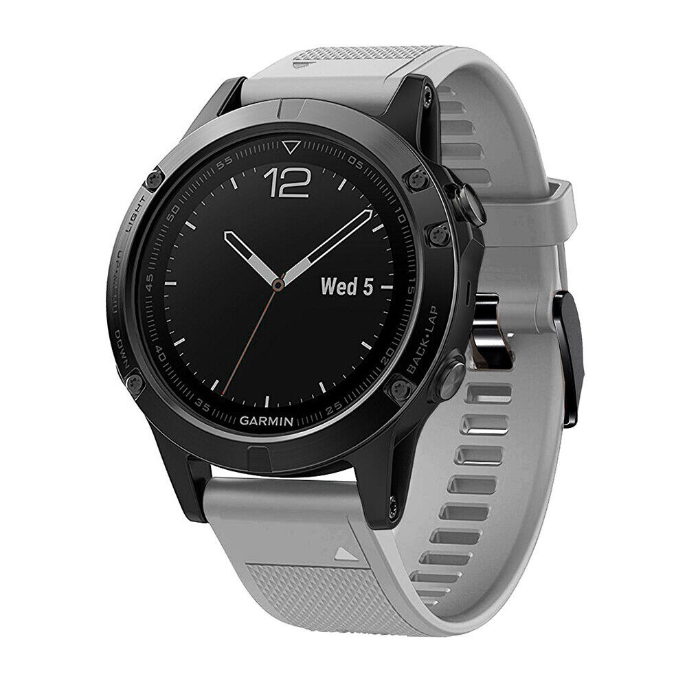 Strap-it Garmin Quatix 5 / 6 / 7 siliconen bandje (grijs)
