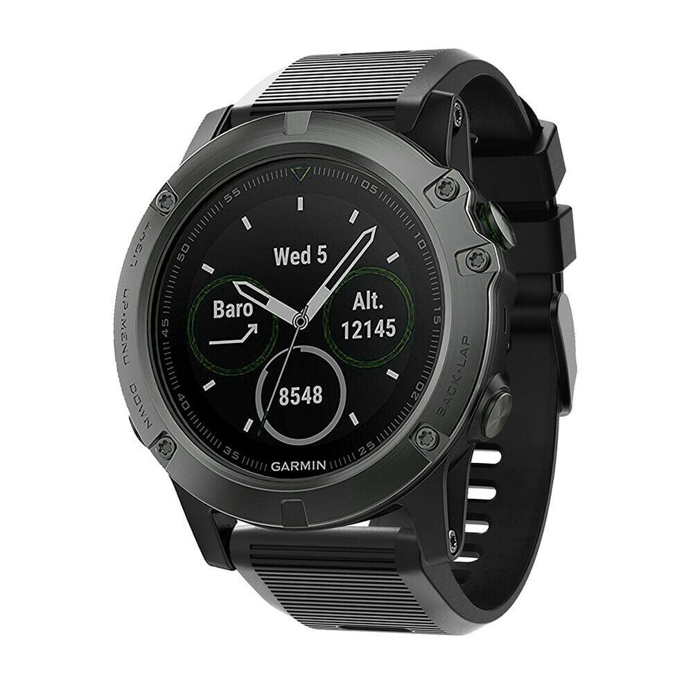 Strap-it Garmin Enduro 1 / 2 / 3 siliconen bandje (zwart)