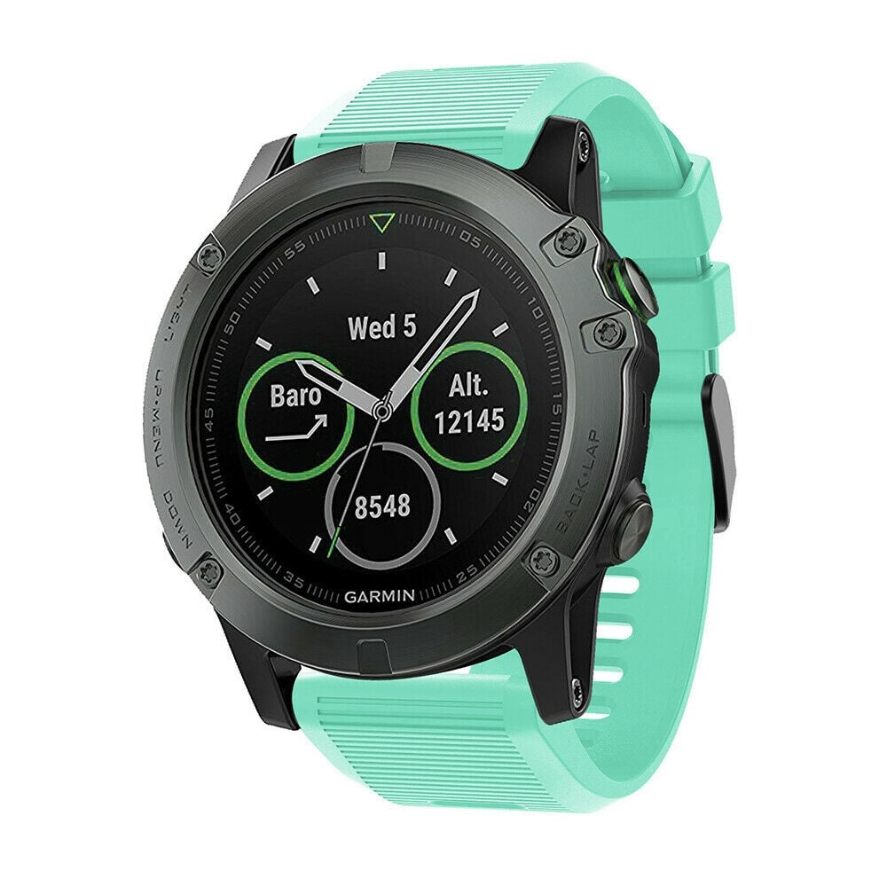 Strap-it Garmin Enduro 1 / 2 / 3 siliconen bandje (aqua)