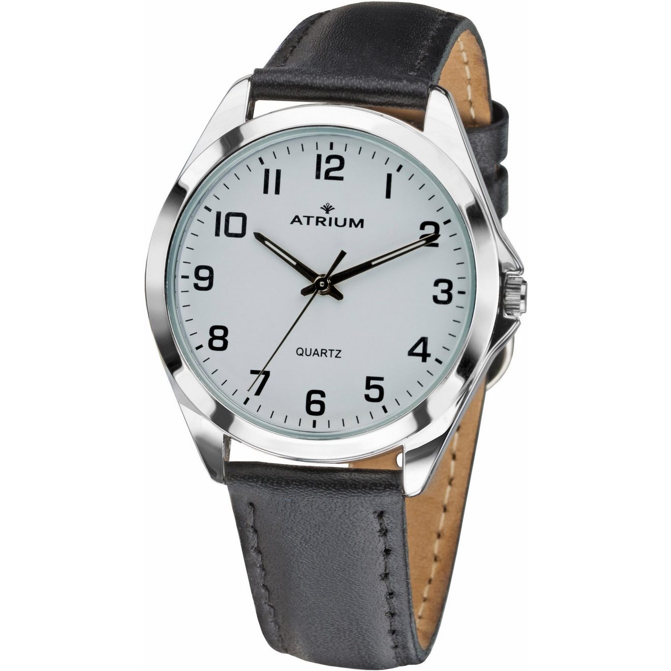 Atrium Kwartshorloge A10-12 Horloge, herenhorloge, dameshorloge, leren band