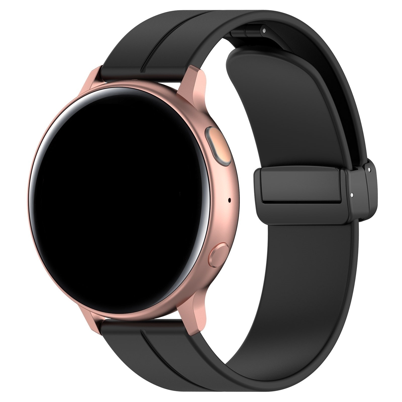 Strap-it Suunto Vertical D-buckle siliconen bandje (zwart)