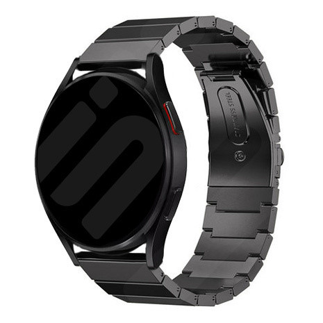 Strap-it Samsung Galaxy Watch FE metalen bandje (zwart)