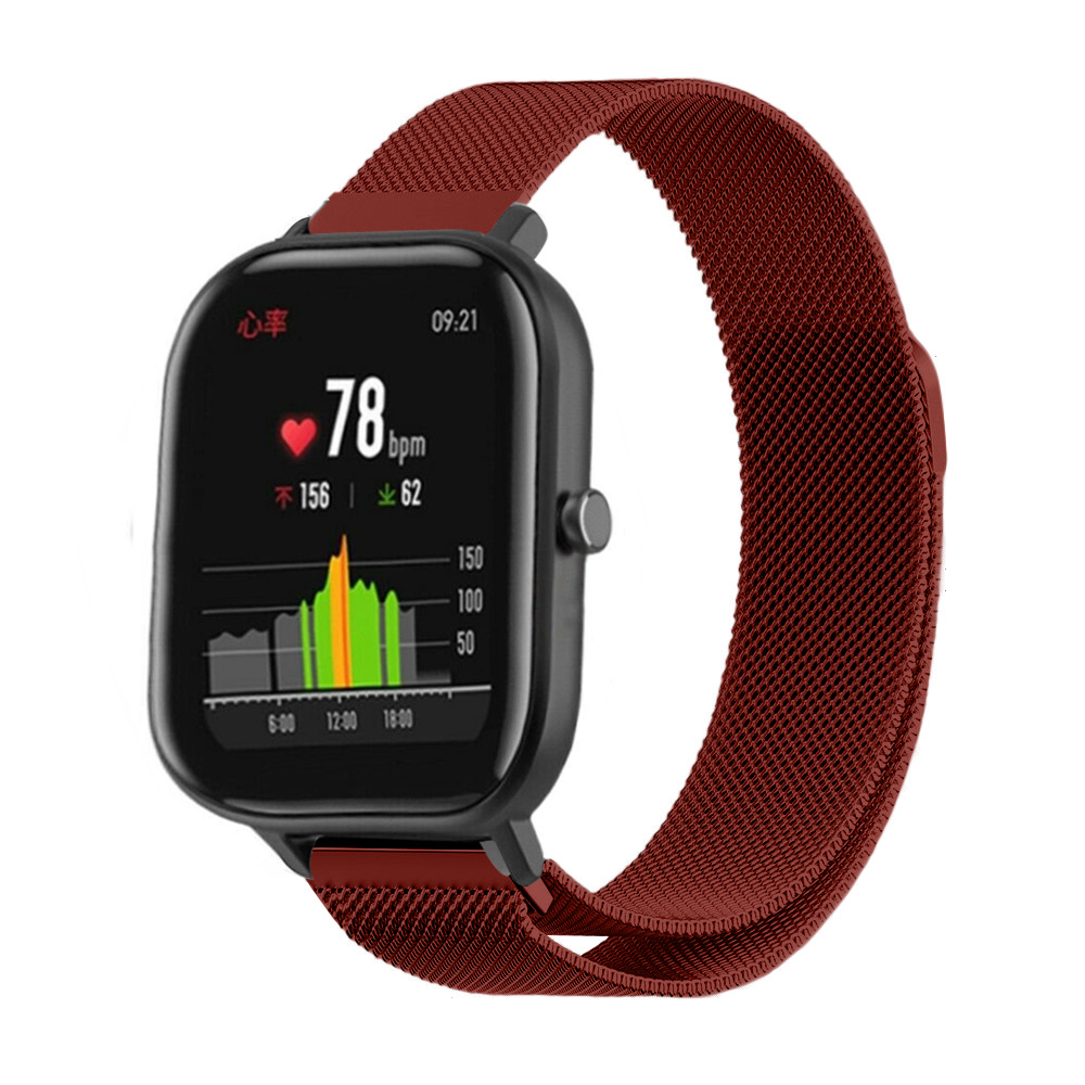 Strap-it Xiaomi Amazfit GTS Milanese band (rood)