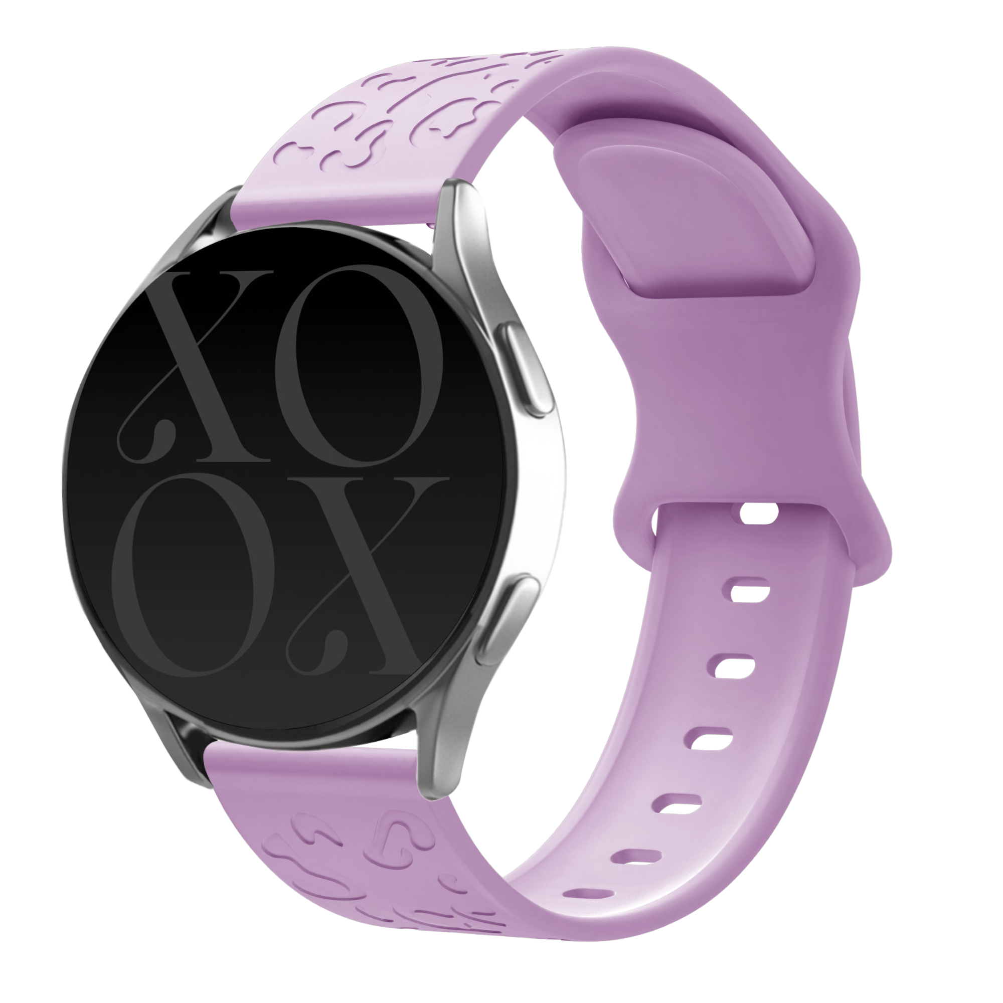 Xoxo Wildhearts Amazfit GTS 3 siliconen bandje Leopard Print (lila)