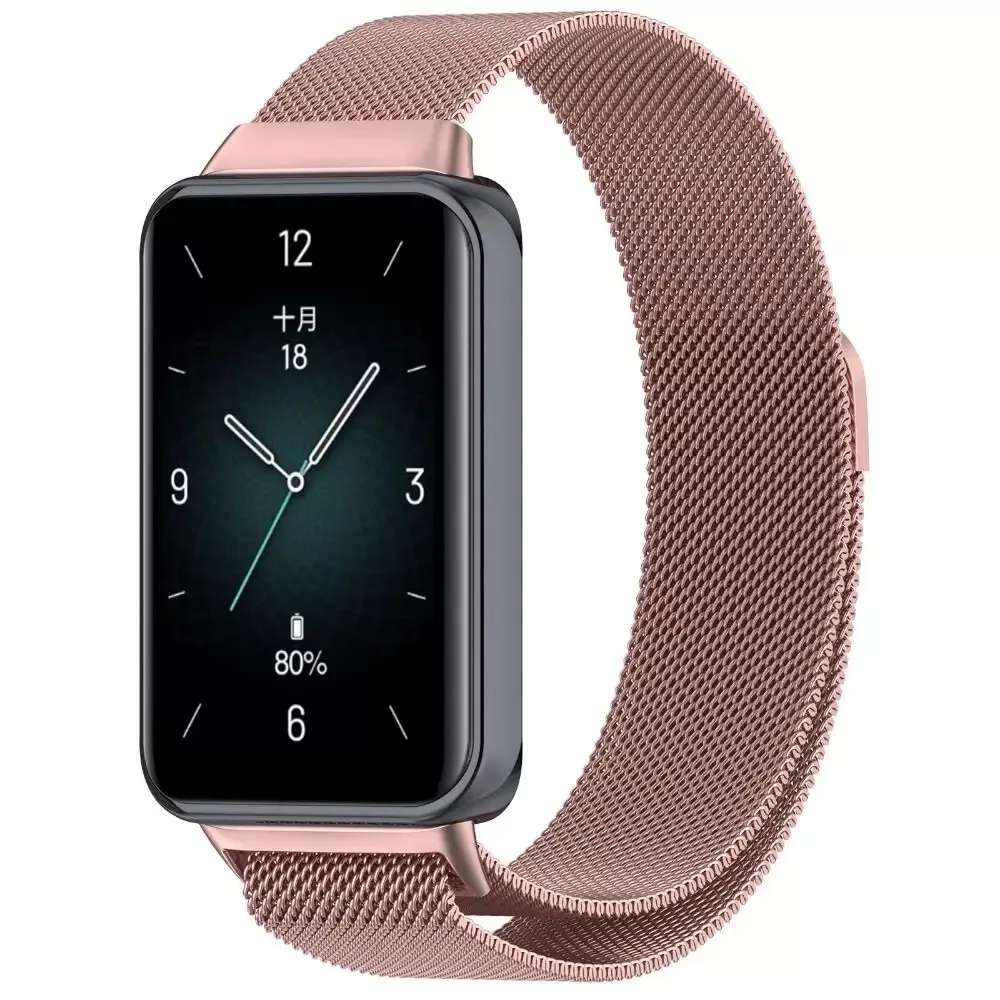 Strap-it Honor Band 10 Milanese band (roze)